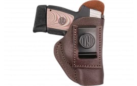 1791 Gunleather FCD3BRWL Fair Chase IWB Size 03 Classic Brown Deer Hide Belt Clip Compatible w/Ruger LC9/Glock 42/43/43X Left Hand