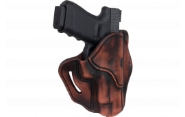 1791 Gunleather ORBH23VTGR BH2.3 Optic Ready OWB Size 2.3 Vintage Leather Belt Slide Compatible w/Glock 17/20/21/22/31/34/35/40/41/ Ruger 95/American Right Hand