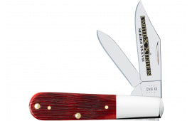 Case 12214 Limited Edition Xxxvii Barlow Folding Clip Point/Pen Plain Mirror Polished w/Engraving Tru-Sharp SS Blade/Old Red Barnboard Jig/SS Stag Bone/Nickle Handle