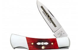Case 12211 Limited Edition Xxxvii Lockback Folding Locking Drop Point Plain Mirror Polished w/Engraving Tru-Sharp SS Blade/ Old Red Barnboard Jig/SS Stag Bone/Nickle Handle