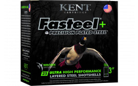 Kent Cartridge K123FSP36BBX2 Fasteel + 12GA 3" 1 1/4oz BB Shot 25 Per Box/ 10 Cs - 25sh Box