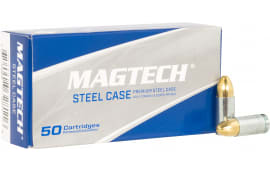 Magtech Steel Case (Zinc-Plated) Handgun Ammunition 9mm Luger 115 gr. FMJ 1135 fps 50/ct
