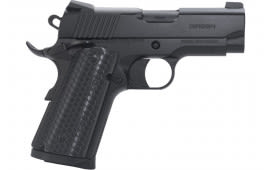 MKE Firearms 392065 MC1911 Untouchable Officer G10 Grip 9rd Black