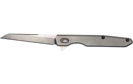 Diamondback Knifeworks SG08050011 Quill Folding Tanto Plain Satin S35VN SS Blade Titanium Handle