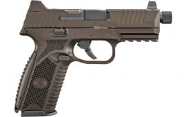 FN 509 Tactical Handgun 9mm Luger 17rd (1) and 24rd (4) Mags 4.5" Barrel Midnight Bronze NMS