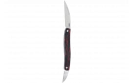 CRKT 4810 Forebear 1.06"/2.29" Folding Wharncliffe Satin 12C27 Sandvik Blade, Black/Red G10 Handle