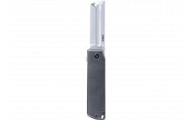 CRKT 5915 MinimalX EDC 2.19" Folding Modified Tanto Plain Satin 12C27 Sandvik Blade, Stonewashed Stainless Steel Handle