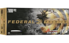 Federal P7PRCTA3 Premium Terminal Ascent 7mm PRC 170 GRTerminal Ascent 20 Per Box/ 10 Case - 20rd Box