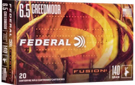Federal F65CRDTFS1 Fusion 6.5 Creedmoor 140 GR20 Per Box/ 10 Case - 20rd Box