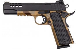 Great Lakes Firearms GL1911-9FSS M-SAH 1911 Pistol 5" FS Black Slide Sahara Frame