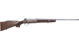 Howa HWH65CSLUX M1500 Super Deluxe Full Size 4+1 22" Black Steel Threaded Barrel, Matte Blued Drilled & Tapped Steel Receiver, Walnut Fixed Wood Stock