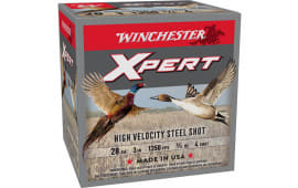 Winchester Ammo WEXP2834 Xpert High Velocity 28GA 3" 3/4oz #4 Shot 25 Per Box/ 10 Case - 25sh Box