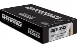 Ammo Inc 308150SSTA20 Hunt Long Range 308 Win 150 GRSuper Shock Tip 20 Per Box/ 10 Case - 20rd Box