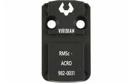Viridian Weapon Technologies, RMSc Adaptor Plate, Fits RFX Green Dot, Black