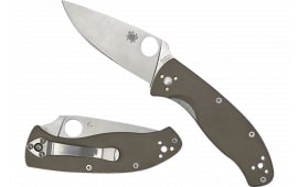 Spyderco C122GBNM4PS Tenacious 3.35" Folding Part Serrated CPM M4 Blade/Brown Textured G10 Handle Includes Pocket Clip