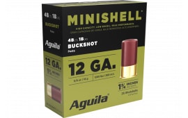 Aguila 1CHB1385 Minishell Buckshot 12GA 1.75" 5/8oz 4B (7P)/1B (4P) Shot 25 Per Box/ 10 Case - 25sh Box