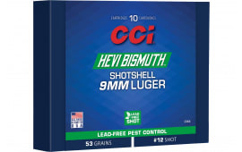CCI 3790B Pest Control HEVI-Bismuth 9mm Luger 53 GR10 Per Box/ 20 Case - 10rd Box