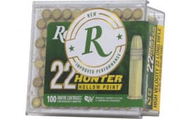 Remington Ammunition R21251 Golden Hunter 22 LR 40 GRPlated Hollow Point 100 Per Box/ 50 Case - 100rd Box