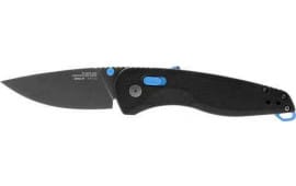 S.O.G SOG13110343 Adventure LB 3.50" Folding Drop Point Plain Satin 5Cr13MoV SS Blade, Nordic Blue Textured Green Handle