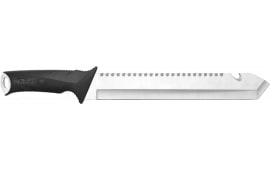 Walker's Carnivore 12" Silver Ti Bonded 440 SS Blade, Camo ABS Handle, 18" Long Includes Sheath