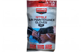 Birchwood Casey NGLVS-M Nitrile Gun Maintenance Gloves Sm/Med 10 Pack