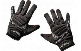 Black Rain Ordnance TACTGLOVEBLK/GRYL Tactical Gloves Black/Gray Large Velcro