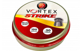Hatsan Vortex Strike Air Gun Ammo .30 Cal, 48.6 Grain Lead Domed, 100 Count, HA90643.
