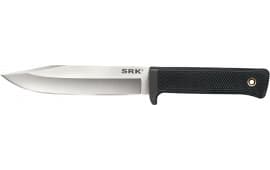 Cold Steel CS38CKE SRK 6" Fixed Clip Point Plain 3-V Steel Blade, 4.75" Black Textured Kray-Ex Handle