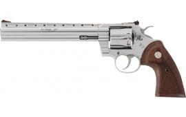 Colt Defense PYTHONSP8WTS Python .357MAG 8" SS Adjustable Sight Walnut Revolver