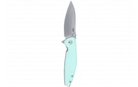 CRKT 2560 Ibis EDC 3.09" Folding Drop Point Plain Stonewashed 14C28N Steel Blade, Blue G10/SS Handle