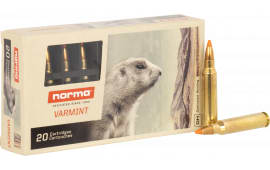 Norma Ammunition 20157352 Dedicated Hunting Varmint 223 Rem 55 GRPolymer Tip 20 Per Box/ 10 Case - 20rd Box