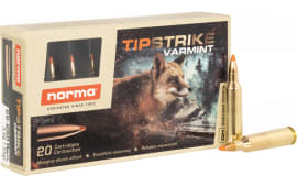 Norma Ammunition 20157372 Dedicated Hunting Varmint 22-250 Rem 55 GRPolymer Tip 20 Per Box/ 10 Case - 20rd Box