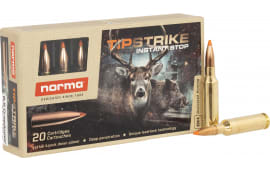 Norma Ammunition 20166512 Dedicated Hunting Tipstrike 6.5 Creedmoor 140 GR20 Per Box/ 10 Case - 20rd Box