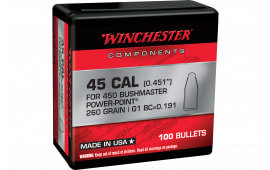 Winchester Ammo WB450P260X Power-Point 450 Bushmaster 260 GR100 Per Box/ 10 Case - 100rd Box