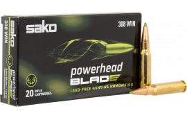 Sako (TIKKA) PowerHead Blade 308 Win 162 GR20 Per Box/ 10 Case - 20rd Box