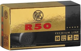 RWS 2134187 Premium Line R 50 22LR C-Class 40 GR 50 Rounds/Box - 50rd Box
