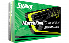Sierra A220001 MatchKing Competition 308 Win 168 GRSierra MatchKing Boat Tail Hollow Point 20 Per Box/ 10 Case - 20rd Box