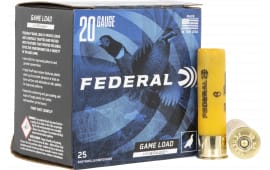 Federal H2586 Game-Shok High Brass 20GA 3" 1 1/4oz #6 Shot 25 Per Box/ 10 Case - 25sh Box