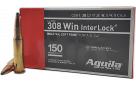 Aguila 8090AG .308 Winchester Interlck 150 GR - 20rd Box