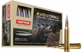 Norma Ammunition 20171492 Dedicated Hunting Evostrike 7mm Rem Mag 127 GRPolymer Tip Boat Tail 20 Per Box/ 10 Case - 20rd Box
