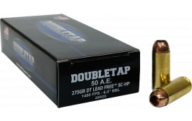 DoubleTap Ammunition 50AE275X Desert Tech Lead Free 50 AE 275 GR20 Per Box/ 25 Case - 20rd Box
