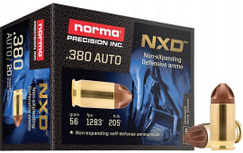 Norma Ammunition 611040020 Self Defense NXD 380 ACP 56 GRNXD 20 Per Box/ 10 Case - 20rd Box