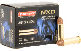Norma Ammunition 611240020 Self Defense NXD 38 Special 38 GRNXD 20 Per Box/ 10 Case - 20rd Box