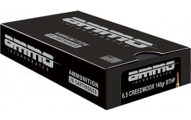 Ammo Inc 65CM140BTHPA20 Match 6.5 Creedmoor 140 GRBoat Tail Hollow Point 20 Per Box/ 10 Case - 20rd Box