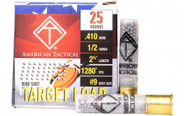 ATI ATIAC4109 Target Load 410GA 2.5" 1/2oz #9 Shot 20 Per Box - 20sh Box