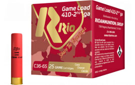 Rio Ammunition RC368 Game Load Heavy Field 410GA 2.50" 1/2oz #8 Shot 25 Per Box/ 10 Case - 25sh Box