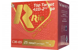 Rio Ammunition RC3675 Top Target 410GA 2.50" 1/2oz #7.5 Shot 25 Per Box/ 10 Case - 25sh Box