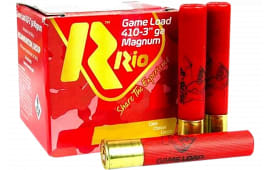 Rio Ammunition RCHV368 Game Load 410GA 3" 11/16oz #8 Shot 25 Per Box/ 10 Case - 25sh Box