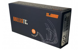 Texas Ammo Inc RTXA22C80ELDM BallisTX 22 Creedmoor 80 GRExtremely Low Drag Match 20 Per Box/ 25 Case - 20rd Box