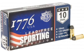 1776 USA 1776010125 Lead Free Sporting 10mm 125 GRLead Free Ball 50 Per Box/20 Cs - 50rd Box